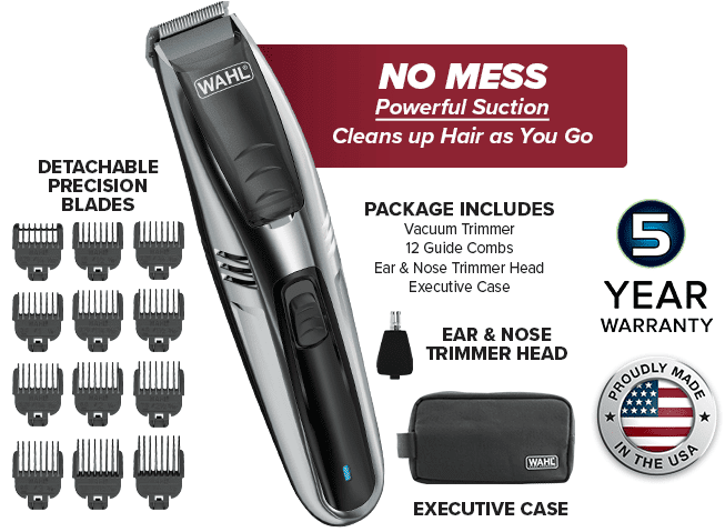  Wahl® 2-in-1 Vacuum Trimmer