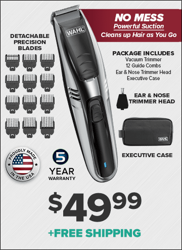 Order  Wahl® 2-in-1 Vacuum Trimmer Now!